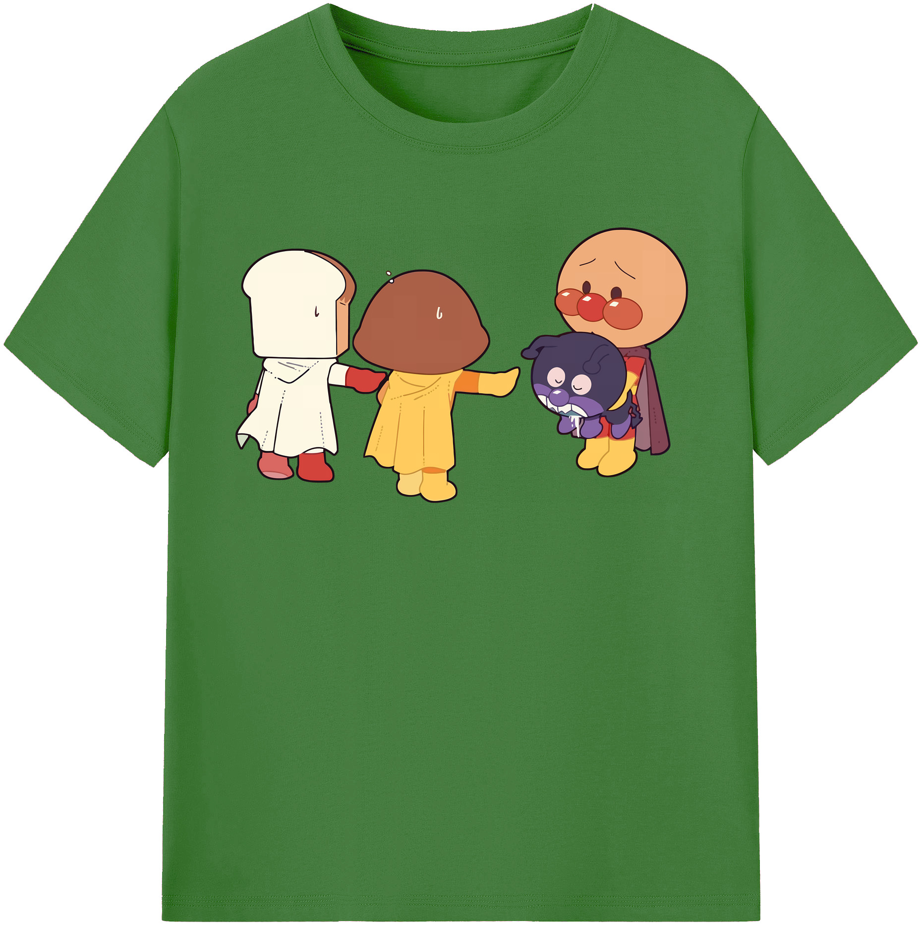 （画像用） アンパンマン Anpanman レディースカジュアルプリントTシャツ（綿100％）